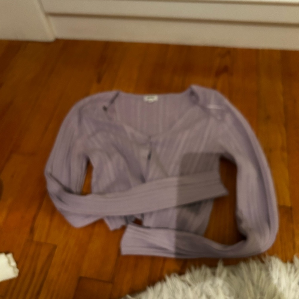 Garage Lavender Cardigan Sweater